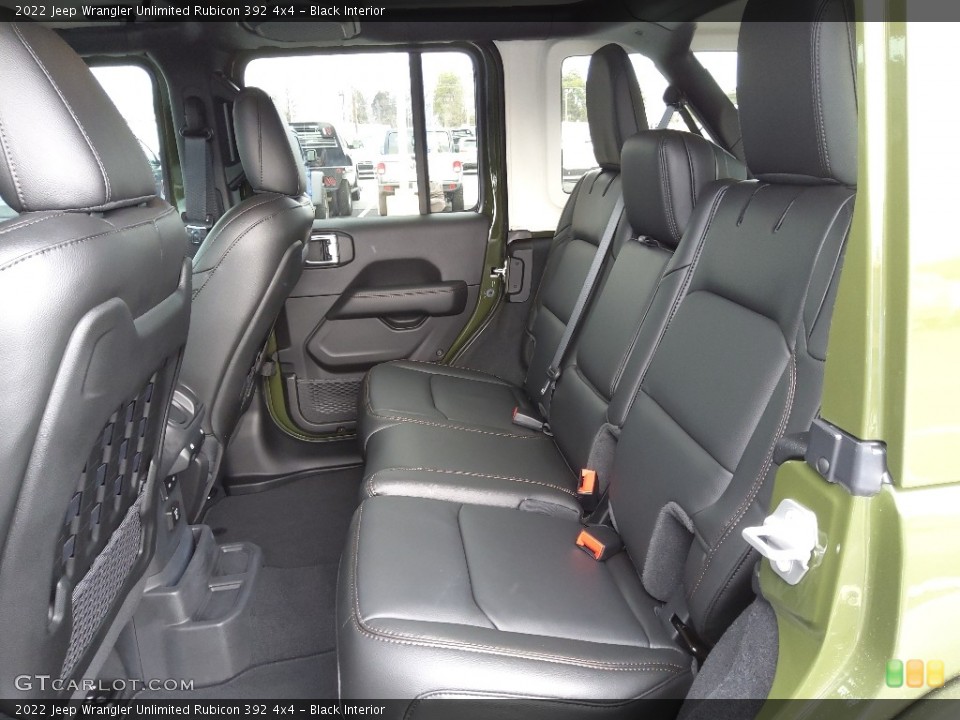 Black Interior Rear Seat for the 2022 Jeep Wrangler Unlimited Rubicon 392 4x4 #145608030