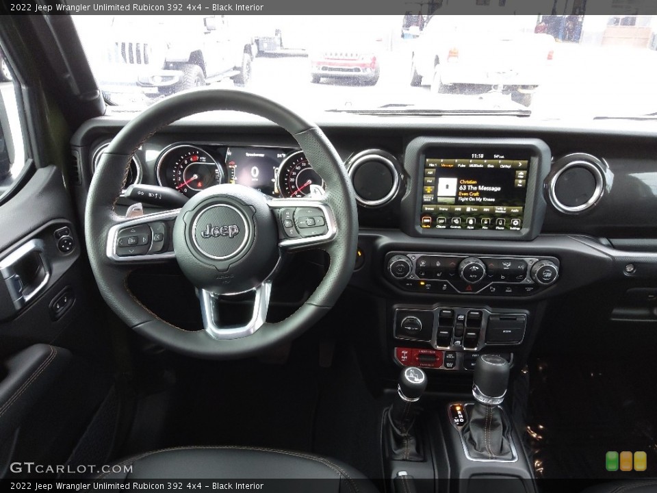Black Interior Dashboard for the 2022 Jeep Wrangler Unlimited Rubicon 392 4x4 #145608129