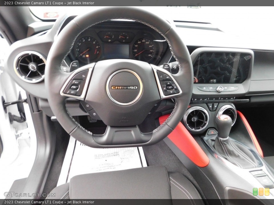 Jet Black Interior Steering Wheel for the 2023 Chevrolet Camaro LT1 Coupe #145609848