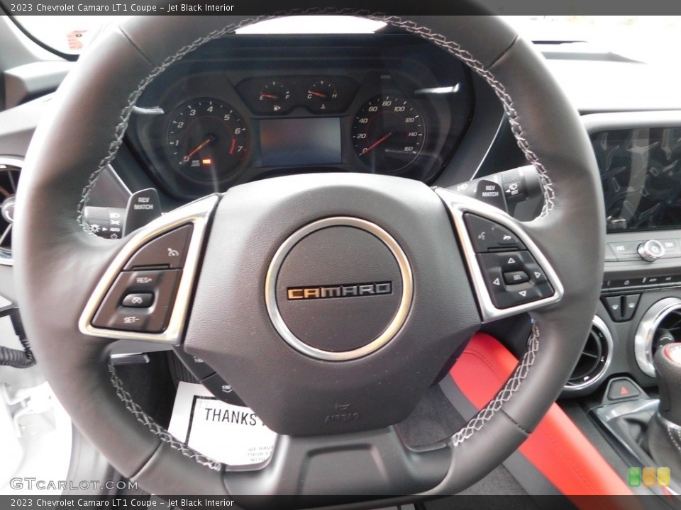 Jet Black Interior Steering Wheel for the 2023 Chevrolet Camaro LT1 Coupe #145609872