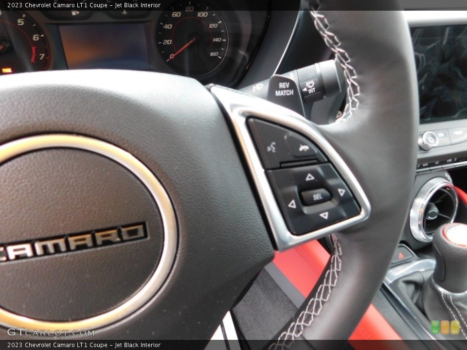 Jet Black Interior Steering Wheel for the 2023 Chevrolet Camaro LT1 Coupe #145609902