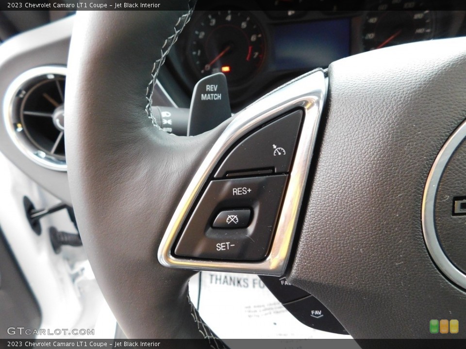 Jet Black Interior Steering Wheel for the 2023 Chevrolet Camaro LT1 Coupe #145609941