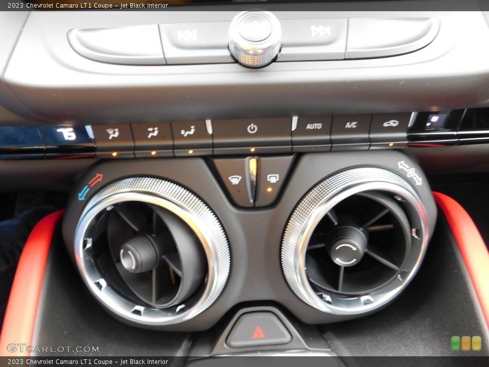 Jet Black Interior Controls for the 2023 Chevrolet Camaro LT1 Coupe #145610172