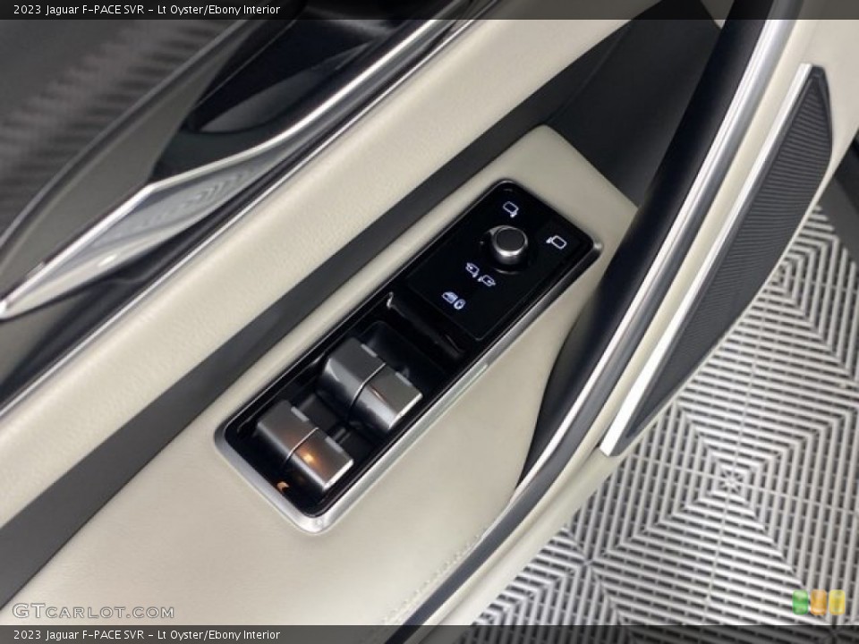 Lt Oyster/Ebony Interior Controls for the 2023 Jaguar F-PACE SVR #145610511