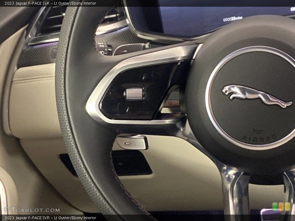 Lt Oyster/Ebony Interior Steering Wheel for the 2023 Jaguar F-PACE SVR #145610571