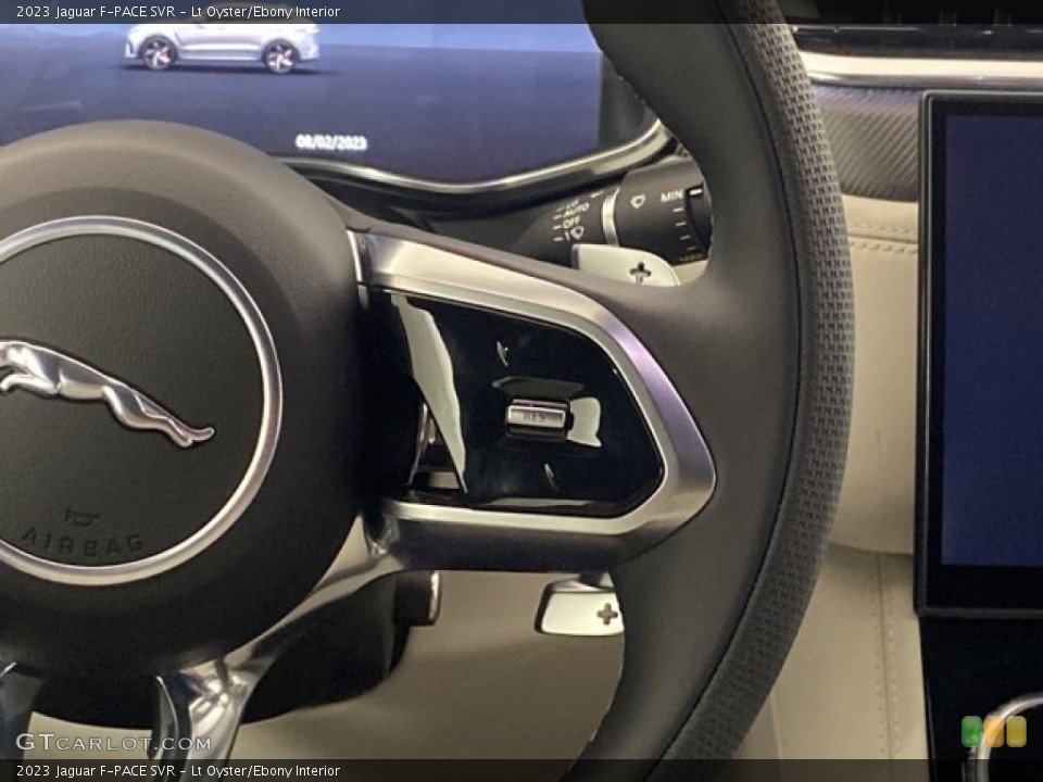 Lt Oyster/Ebony Interior Steering Wheel for the 2023 Jaguar F-PACE SVR #145610583
