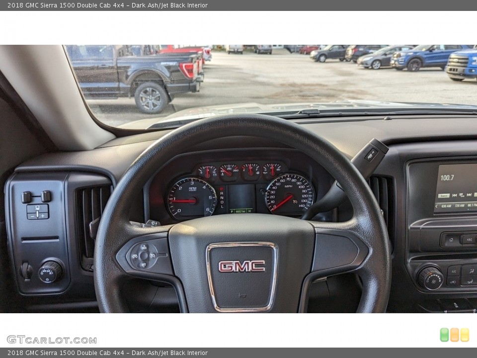 Dark Ash/Jet Black Interior Steering Wheel for the 2018 GMC Sierra 1500 Double Cab 4x4 #145610931