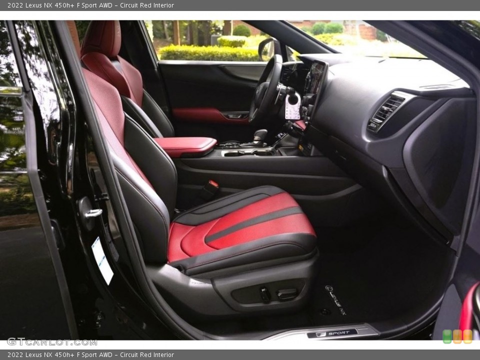 Circuit Red Interior Front Seat for the 2022 Lexus NX 450h+ F Sport AWD #145614555