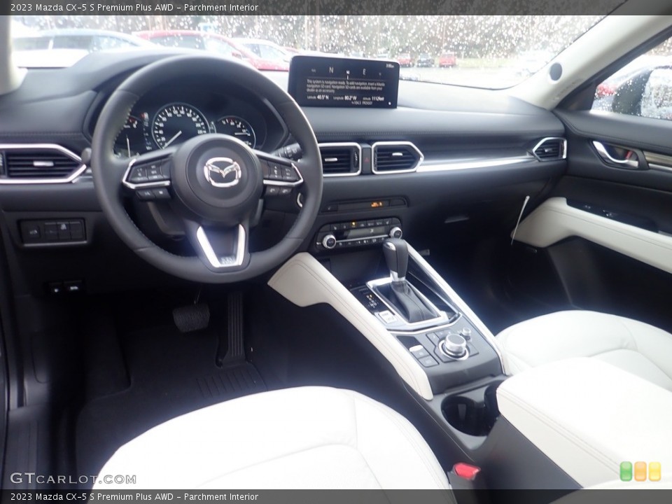 Parchment Interior Front Seat for the 2023 Mazda CX-5 S Premium Plus AWD #145614897