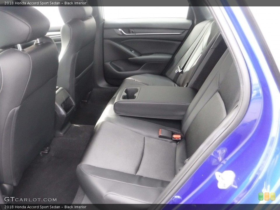 Black Interior Rear Seat for the 2018 Honda Accord Sport Sedan #145615104