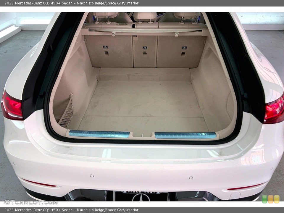 Macchiato Beige/Space Gray Interior Trunk for the 2023 Mercedes-Benz EQS 450+ Sedan #145615955