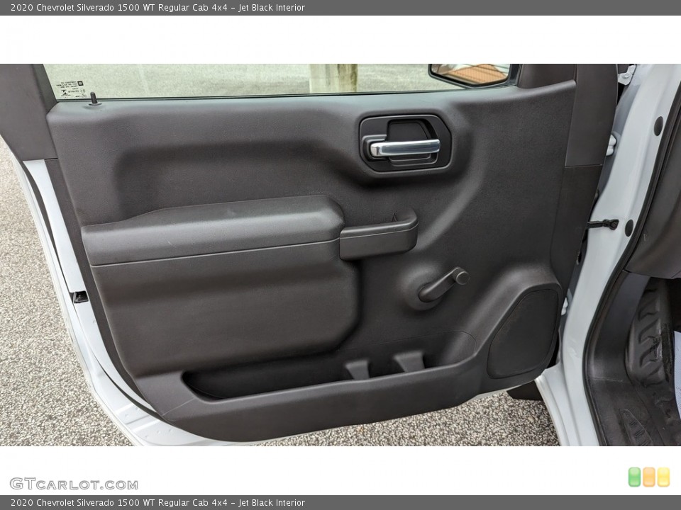 Jet Black Interior Door Panel for the 2020 Chevrolet Silverado 1500 WT Regular Cab 4x4 #145616927