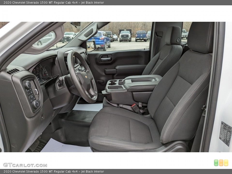 Jet Black Interior Front Seat for the 2020 Chevrolet Silverado 1500 WT Regular Cab 4x4 #145616942