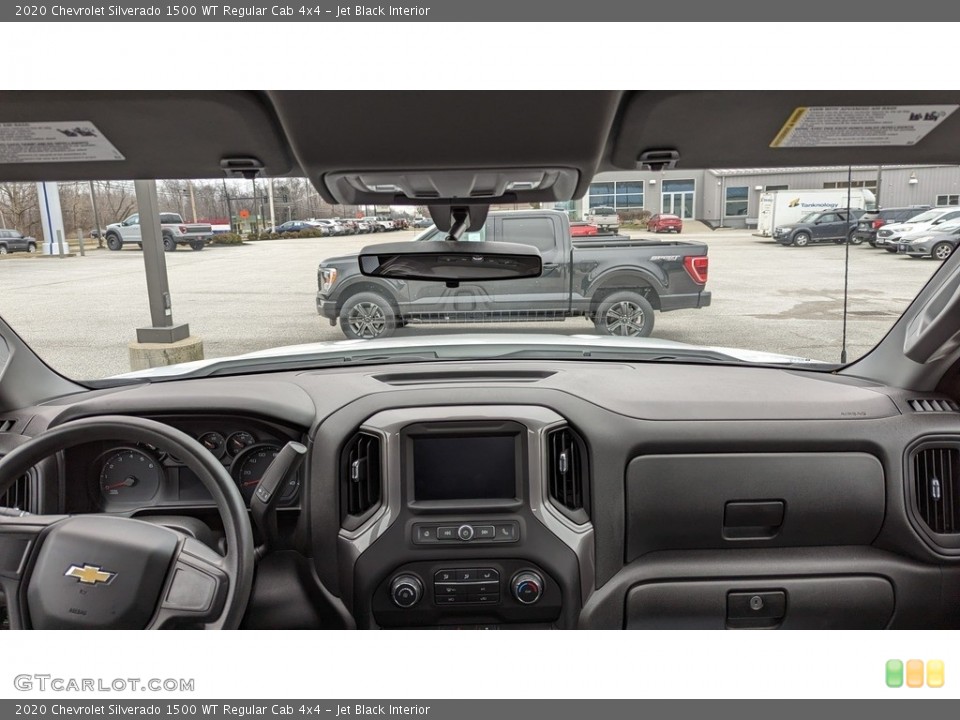 Jet Black Interior Dashboard for the 2020 Chevrolet Silverado 1500 WT Regular Cab 4x4 #145617024