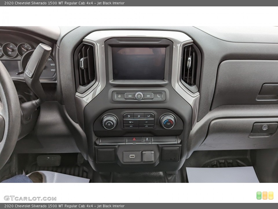 Jet Black Interior Controls for the 2020 Chevrolet Silverado 1500 WT Regular Cab 4x4 #145617036
