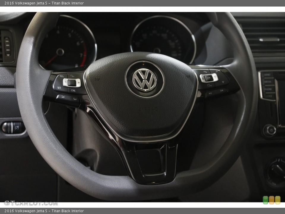 Titan Black Interior Steering Wheel for the 2016 Volkswagen Jetta S #145617791