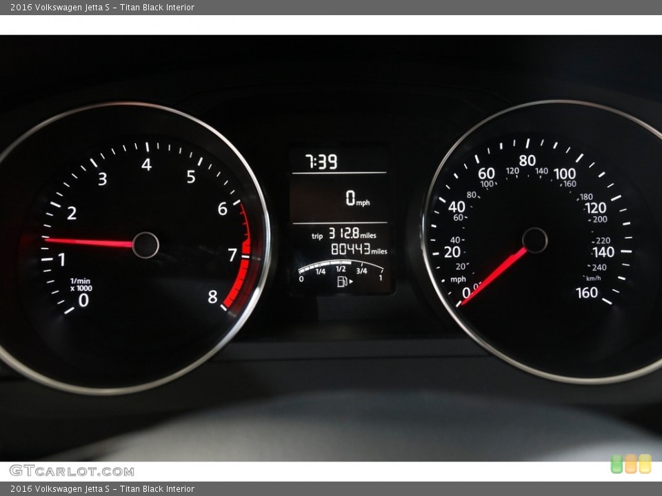 Titan Black Interior Gauges for the 2016 Volkswagen Jetta S #145617797