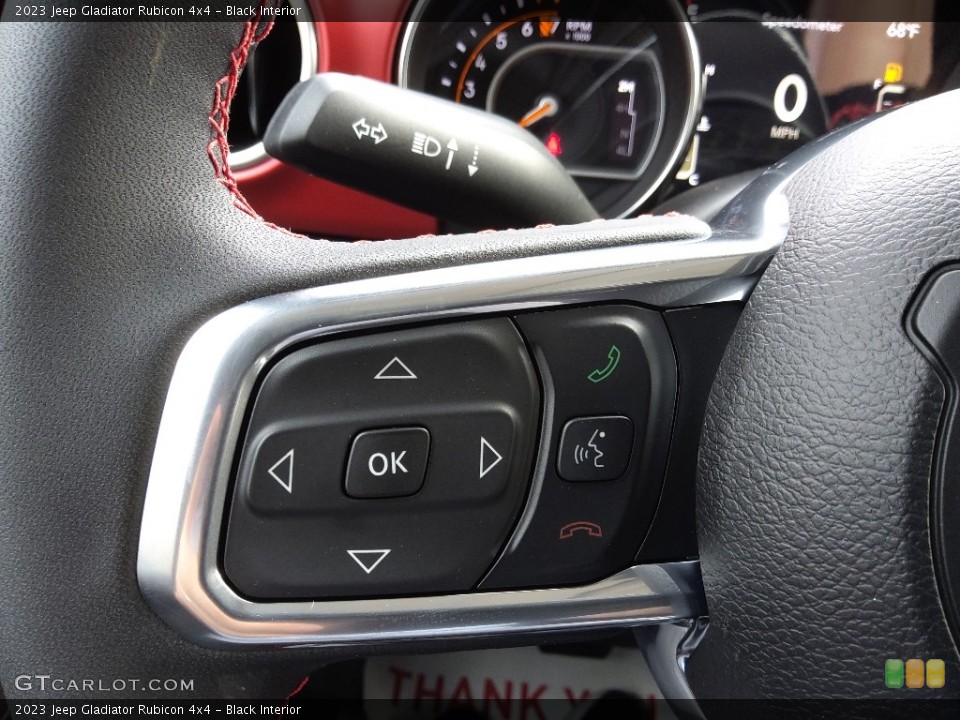 Black Interior Steering Wheel for the 2023 Jeep Gladiator Rubicon 4x4 #145619680