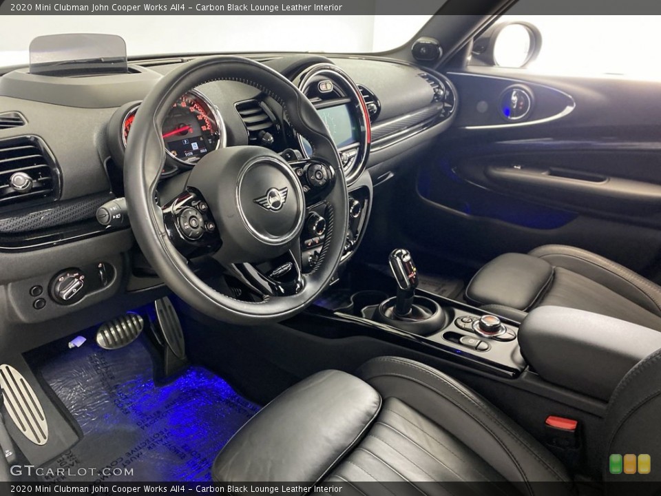 Carbon Black Lounge Leather Interior Photo for the 2020 Mini Clubman John Cooper Works All4 #145619687