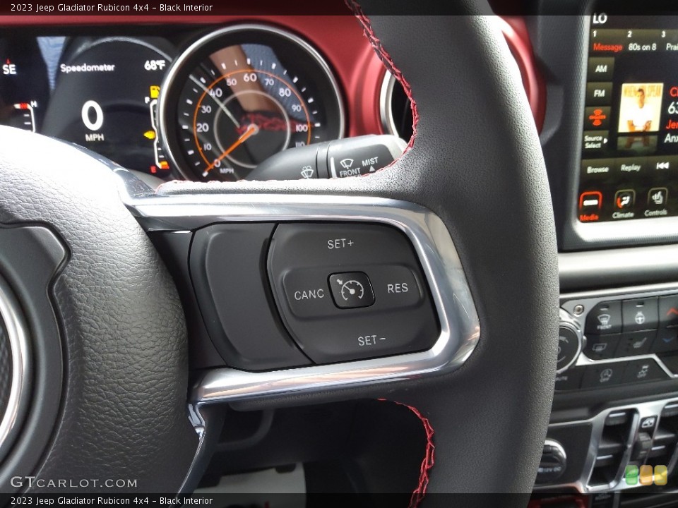 Black Interior Steering Wheel for the 2023 Jeep Gladiator Rubicon 4x4 #145619696