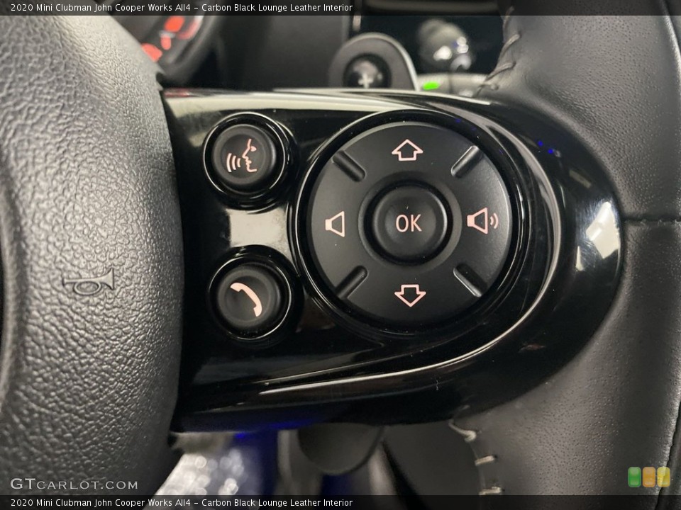 Carbon Black Lounge Leather Interior Steering Wheel for the 2020 Mini Clubman John Cooper Works All4 #145619733
