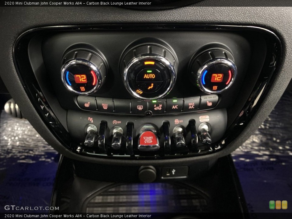 Carbon Black Lounge Leather Interior Controls for the 2020 Mini Clubman John Cooper Works All4 #145619813
