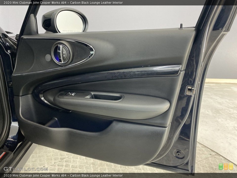 Carbon Black Lounge Leather Interior Door Panel for the 2020 Mini Clubman John Cooper Works All4 #145619879