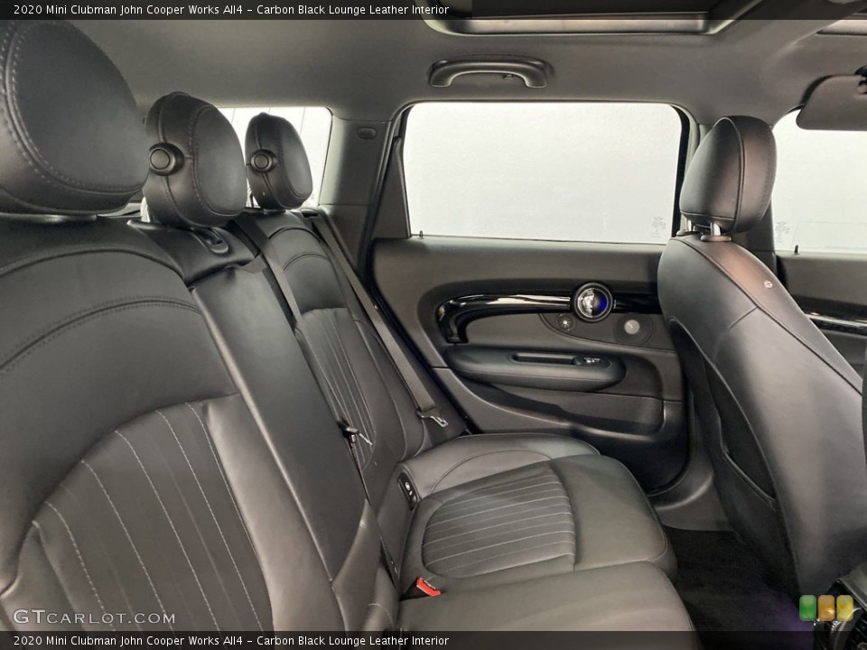 Carbon Black Lounge Leather Interior Rear Seat for the 2020 Mini Clubman John Cooper Works All4 #145619941