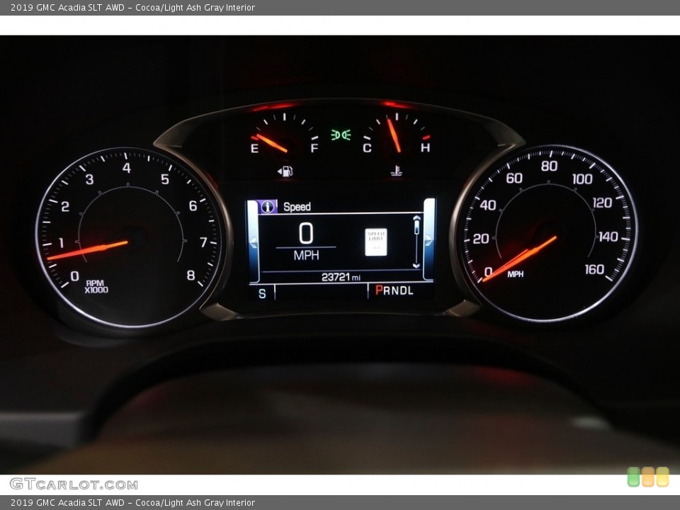 Cocoa/Light Ash Gray Interior Gauges for the 2019 GMC Acadia SLT AWD #145620017