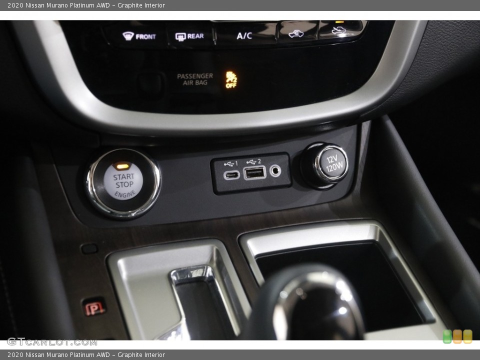 Graphite Interior Controls for the 2020 Nissan Murano Platinum AWD #145620579
