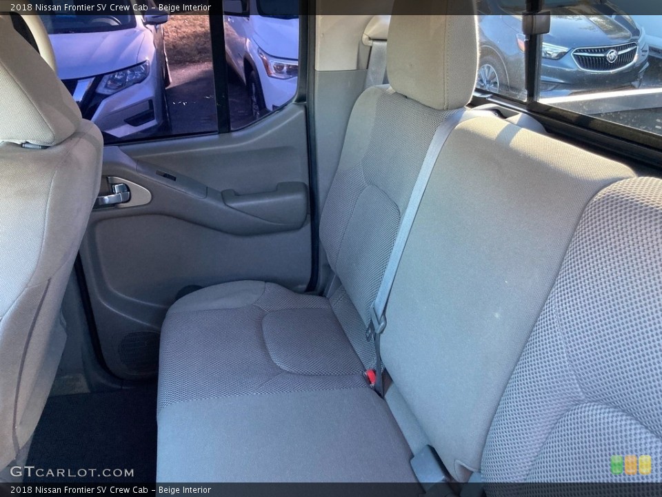 Beige Interior Rear Seat for the 2018 Nissan Frontier SV Crew Cab #145621053