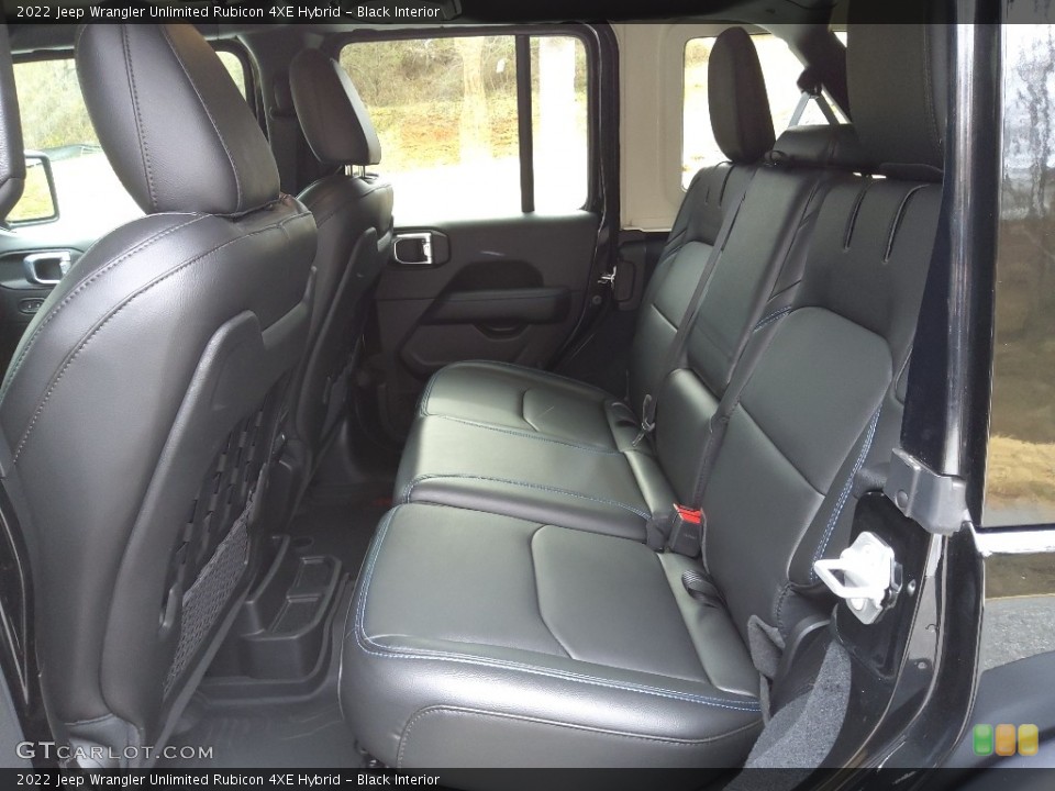 Black Interior Rear Seat for the 2022 Jeep Wrangler Unlimited Rubicon 4XE Hybrid #145621110