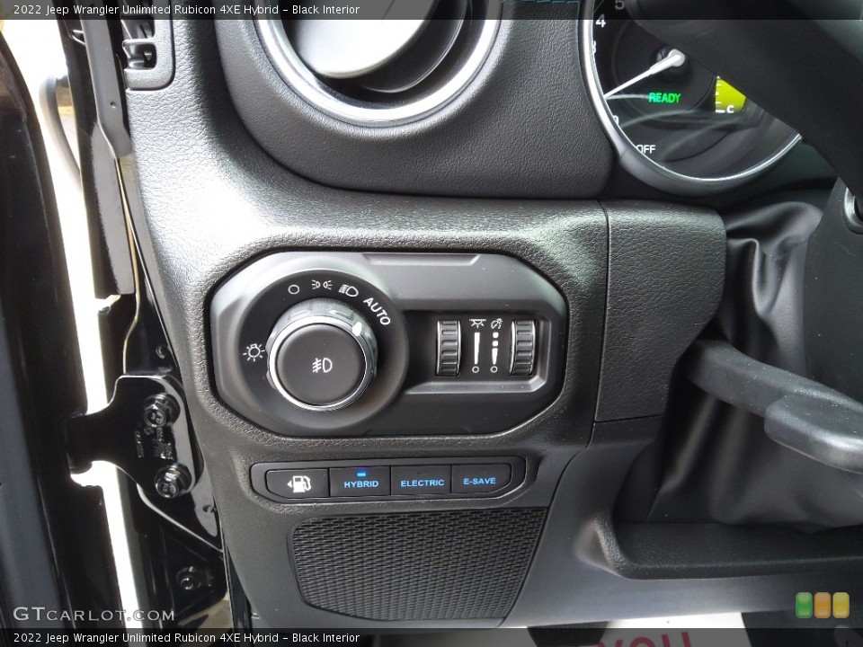 Black Interior Controls for the 2022 Jeep Wrangler Unlimited Rubicon 4XE Hybrid #145621161