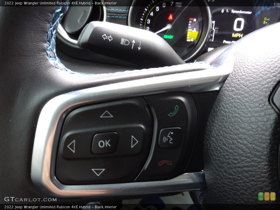 Black Interior Steering Wheel for the 2022 Jeep Wrangler Unlimited Rubicon 4XE Hybrid #145621173