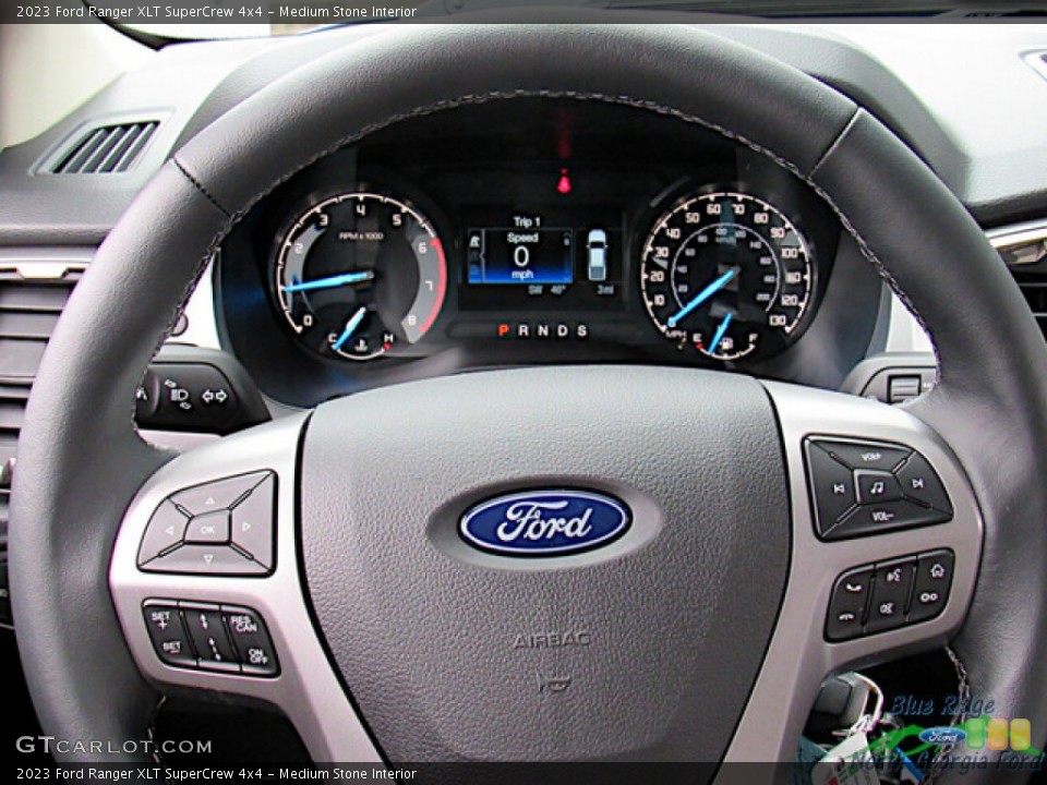 Medium Stone Interior Steering Wheel for the 2023 Ford Ranger XLT SuperCrew 4x4 #145621644