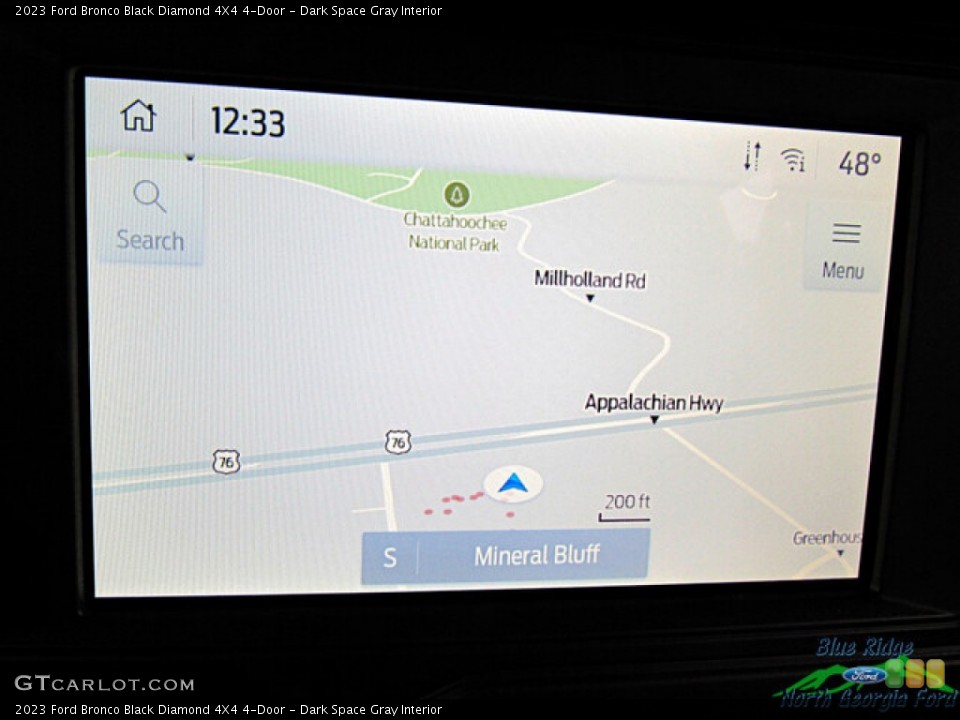 Dark Space Gray Interior Navigation for the 2023 Ford Bronco Black Diamond 4X4 4-Door #145621866