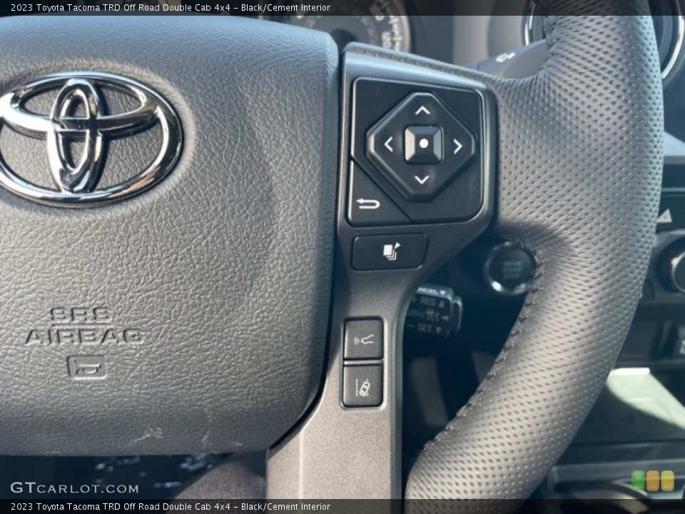 Black/Cement Interior Steering Wheel for the 2023 Toyota Tacoma TRD Off Road Double Cab 4x4 #145622467