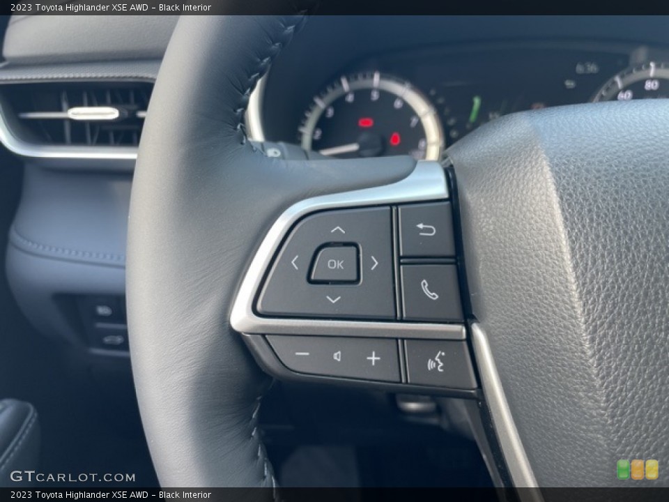 Black Interior Steering Wheel for the 2023 Toyota Highlander XSE AWD #145623077