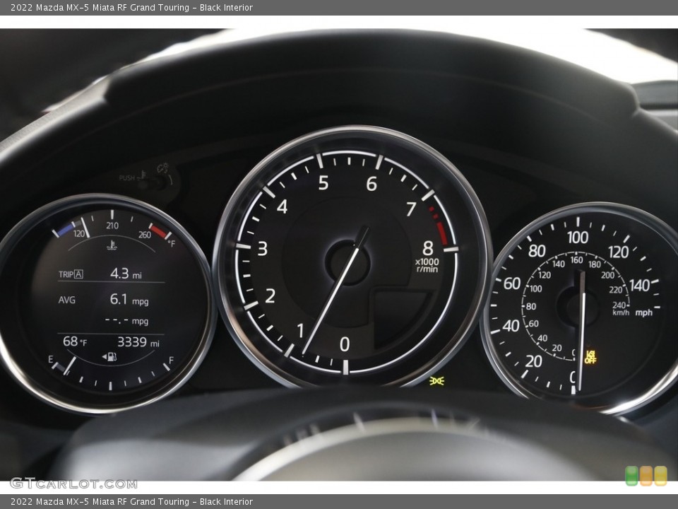 Black Interior Gauges for the 2022 Mazda MX-5 Miata RF Grand Touring #145623650