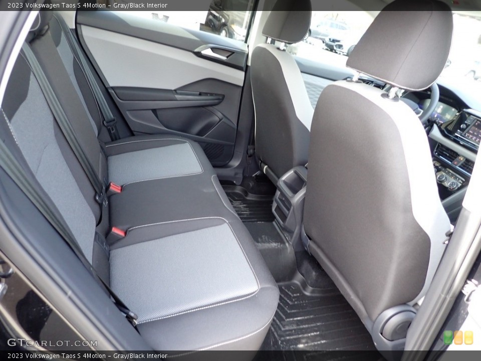 Gray/Black Interior Rear Seat for the 2023 Volkswagen Taos S 4Motion #145623770