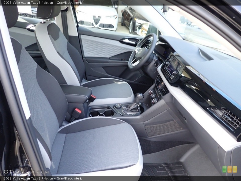 Gray/Black Interior Front Seat for the 2023 Volkswagen Taos S 4Motion #145623791