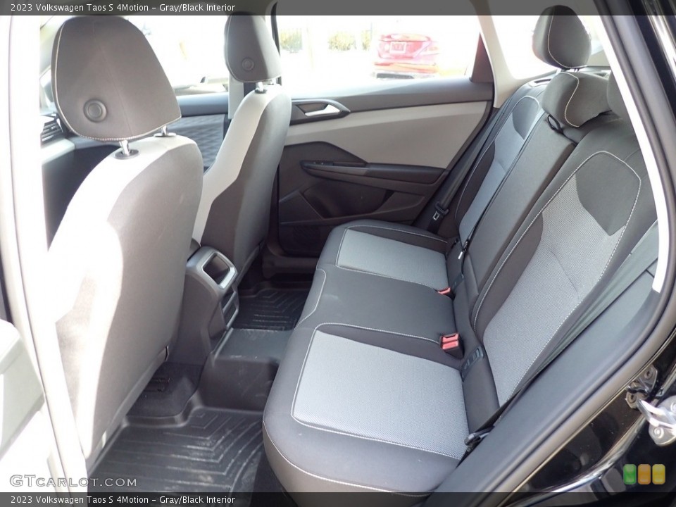Gray/Black Interior Rear Seat for the 2023 Volkswagen Taos S 4Motion #145623806