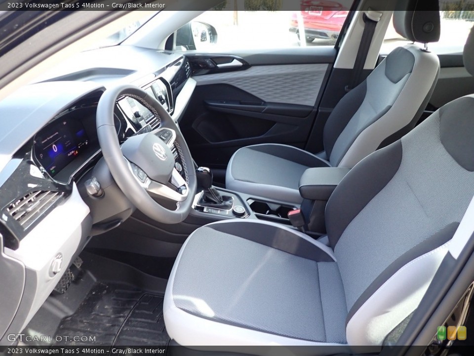 Gray/Black Interior Front Seat for the 2023 Volkswagen Taos S 4Motion #145623836
