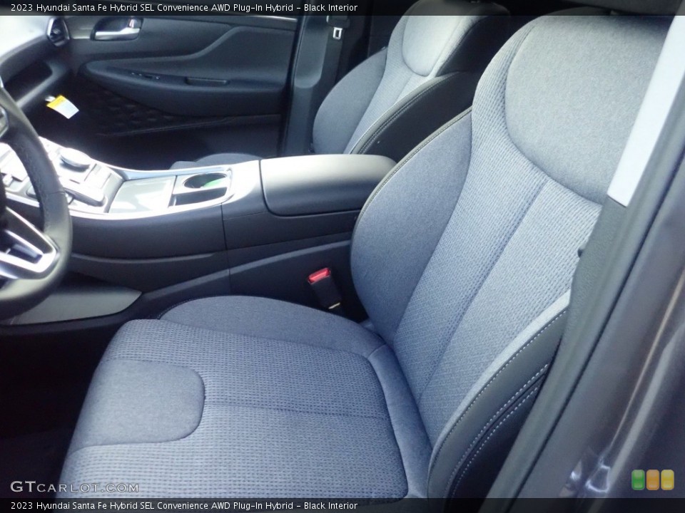 Black Interior Front Seat for the 2023 Hyundai Santa Fe Hybrid SEL Convenience AWD Plug-In Hybrid #145624859