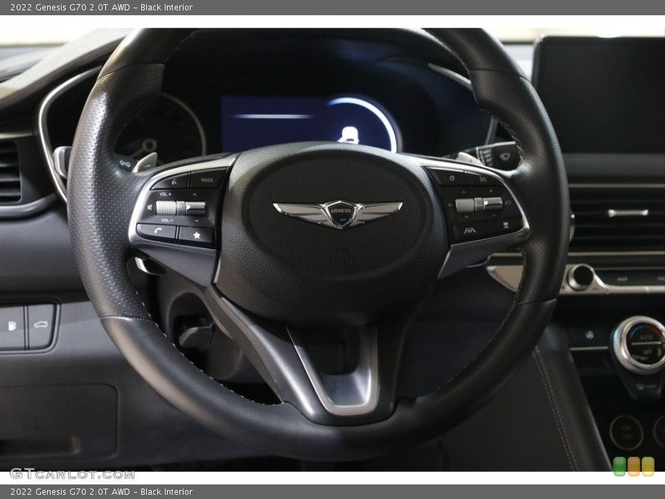 Black Interior Steering Wheel for the 2022 Genesis G70 2.0T AWD #145624868