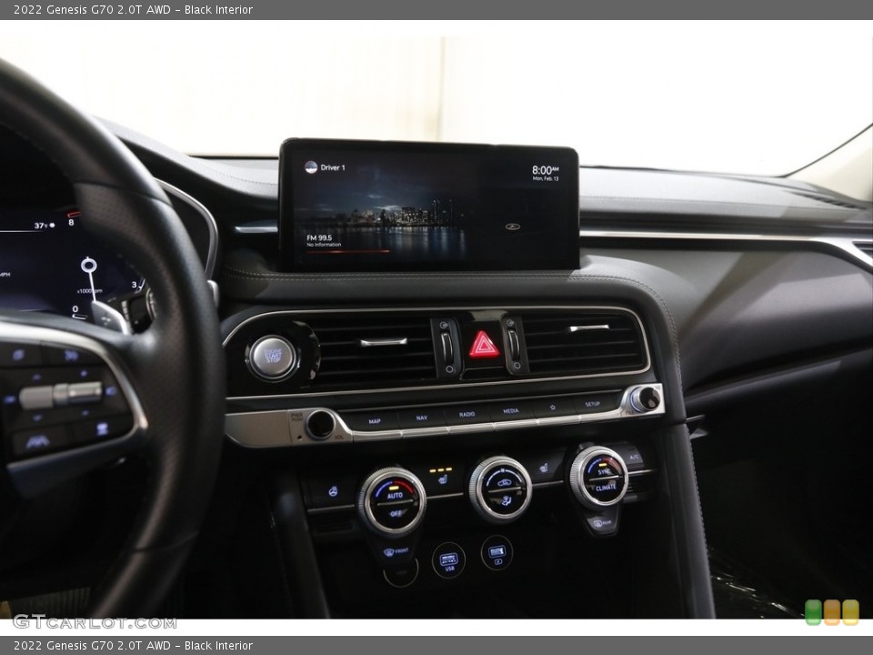 Black Interior Controls for the 2022 Genesis G70 2.0T AWD #145624898