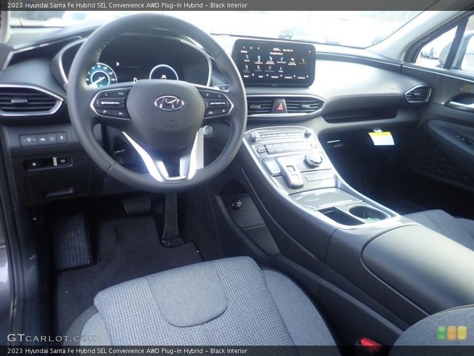 Black Interior Photo for the 2023 Hyundai Santa Fe Hybrid SEL Convenience AWD Plug-In Hybrid #145624904