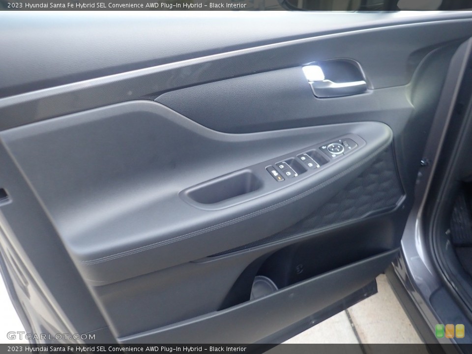 Black Interior Door Panel for the 2023 Hyundai Santa Fe Hybrid SEL Convenience AWD Plug-In Hybrid #145624955
