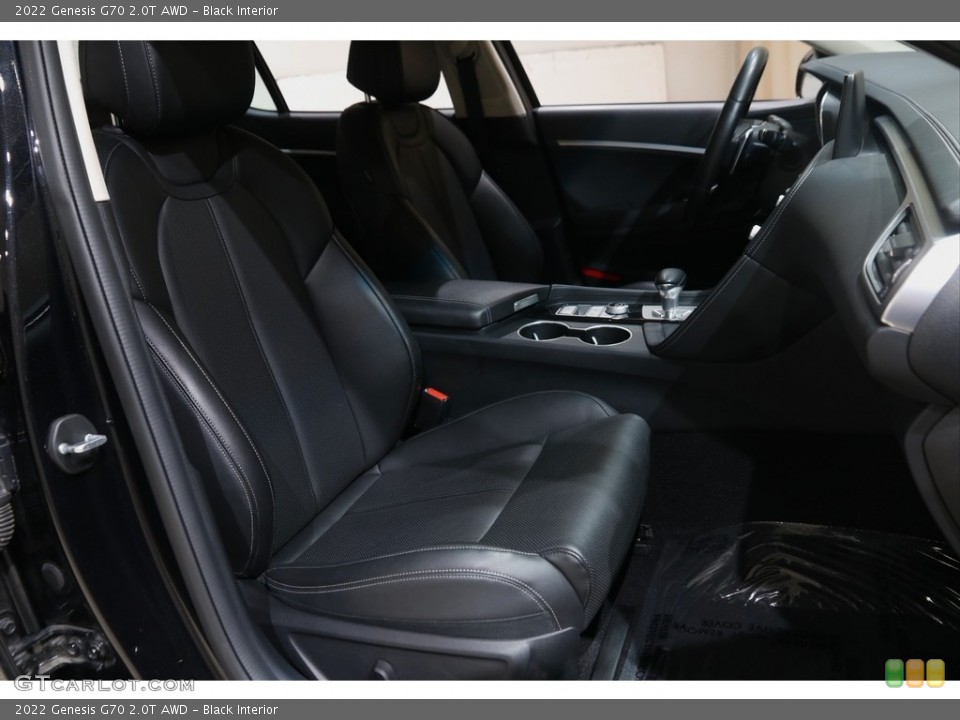 Black Interior Front Seat for the 2022 Genesis G70 2.0T AWD #145625039