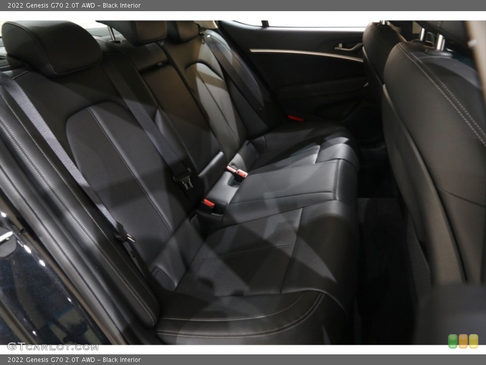Black Interior Rear Seat for the 2022 Genesis G70 2.0T AWD #145625054